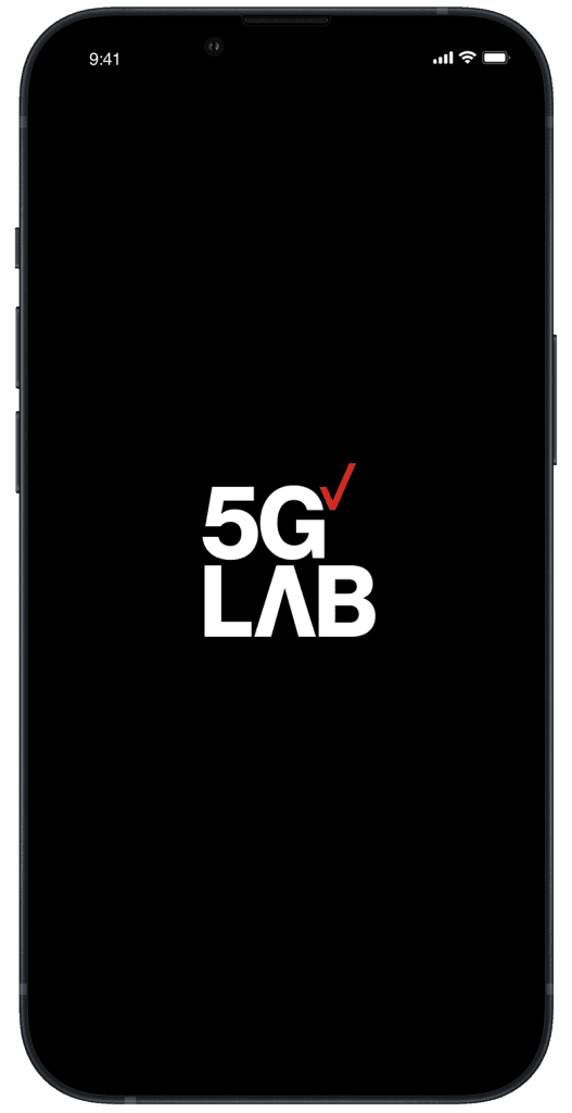 5G Lab app screen