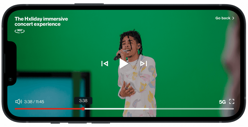 5G Lab app screen