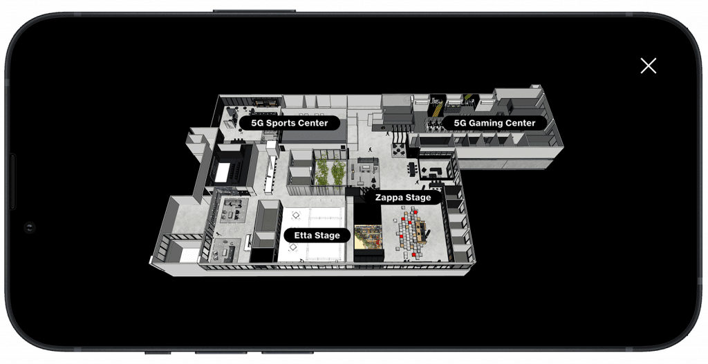 5G Lab app screen