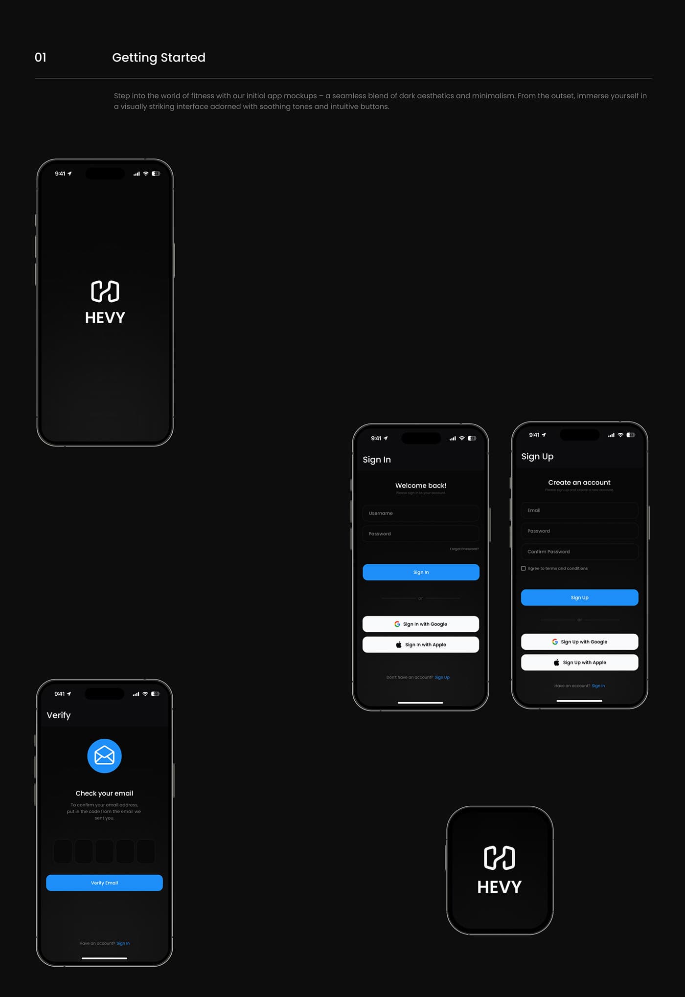 Fitness app redesign screen detail