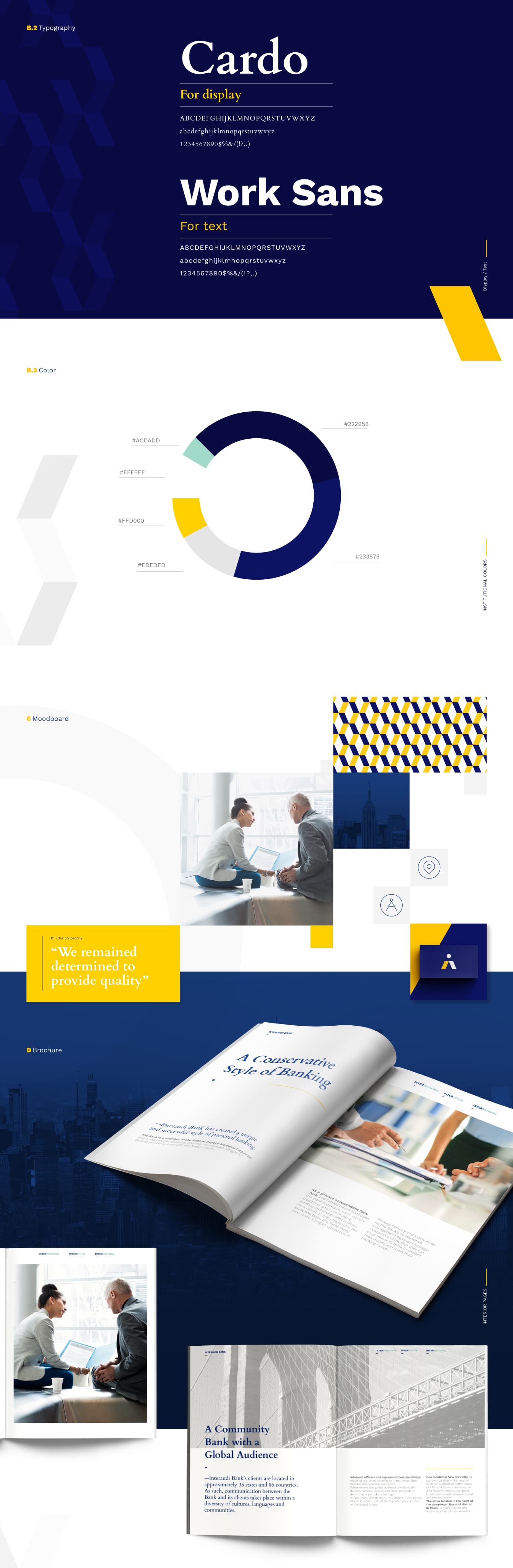 Interaudi Bank homepage design