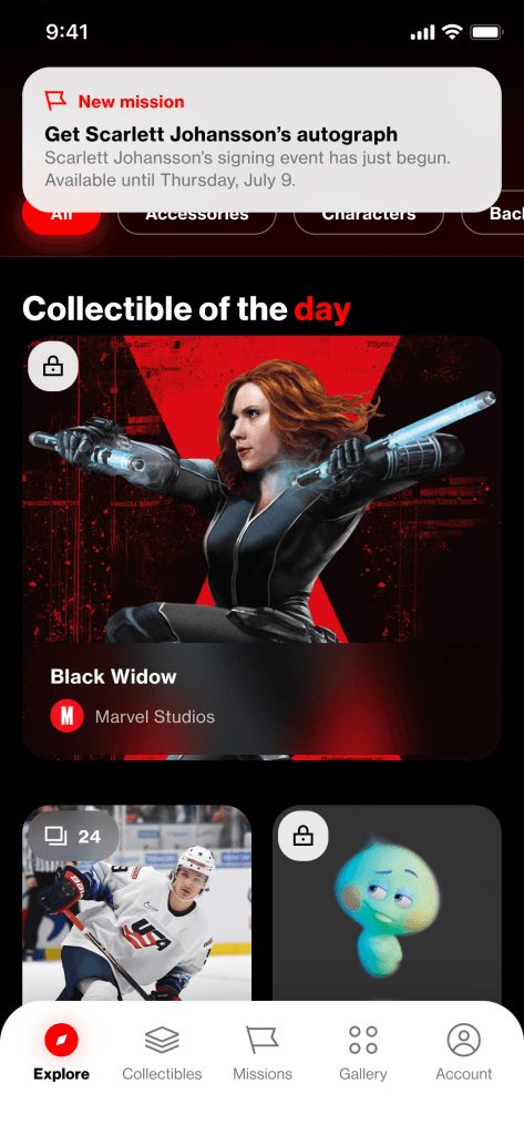 The DC App home & notifications