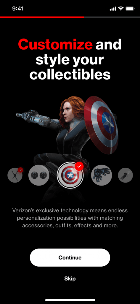 The DC App onboarding